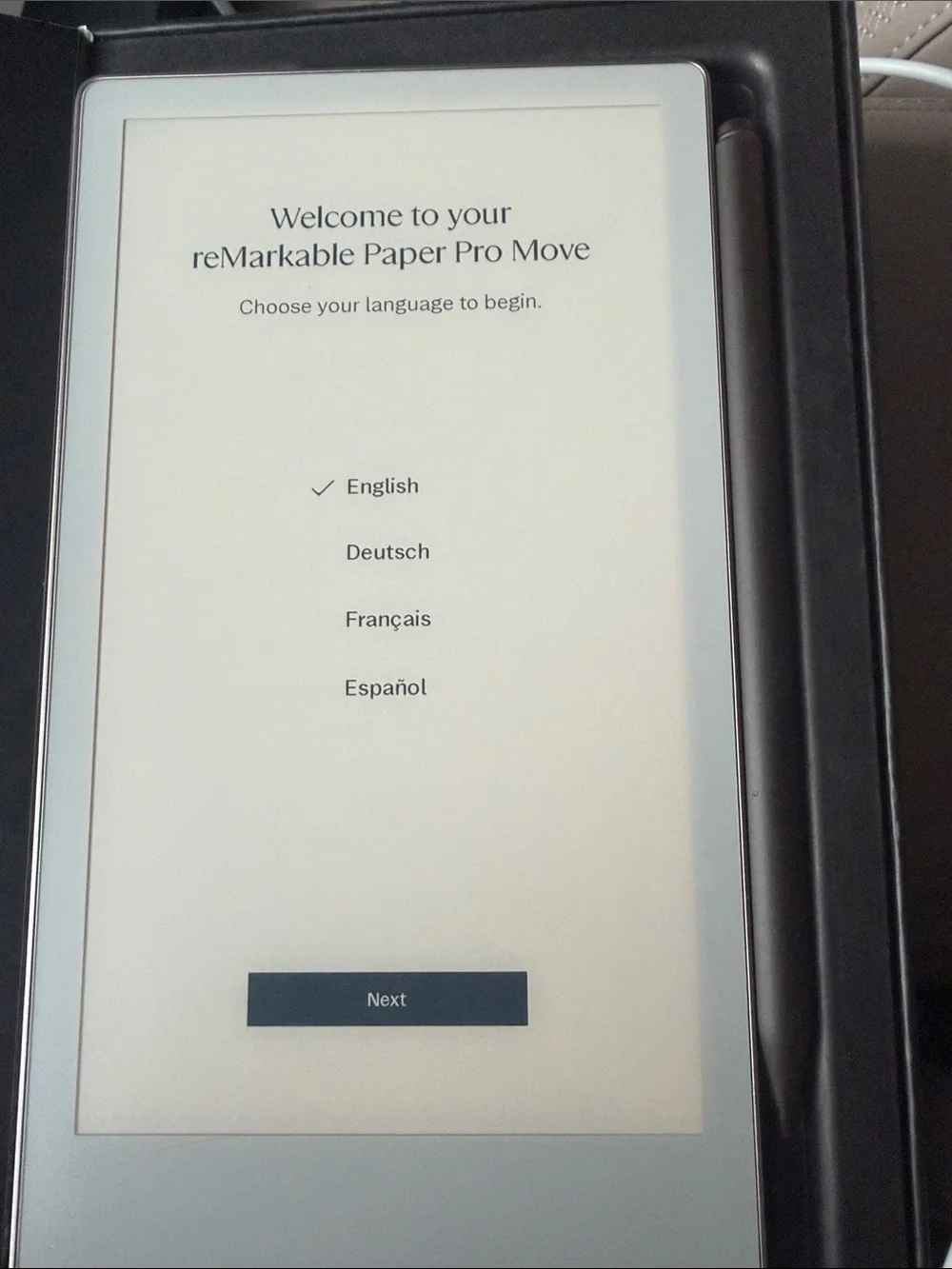 Remarkable Paper Pro Move/ case  bundle  Tablet in with a blue original case